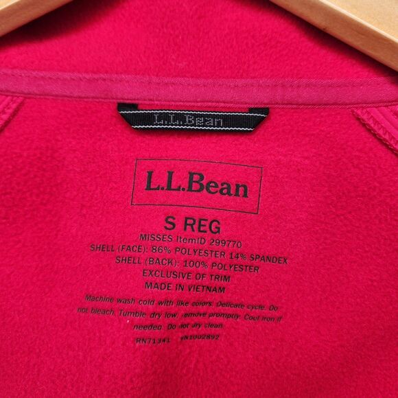 LL Bean Pathfinder Softshell Jacket Pink Womens Small Athletic Gorpcore Zip Up - Picture 7 of 15